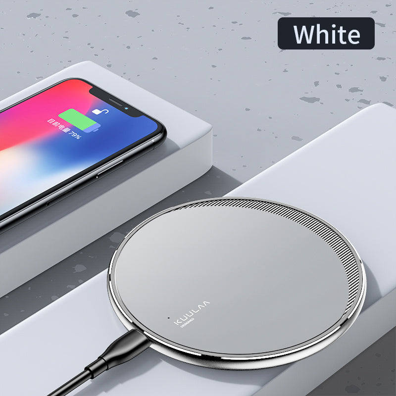 Wireless disc charger for mobile phones